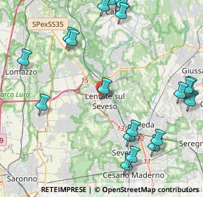 Mappa Via Monte Bianco, 20823 Lentate sul Seveso MB, Italia (5.4305)