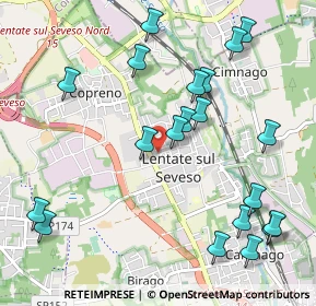 Mappa Via Monte Bianco, 20823 Lentate sul Seveso MB, Italia (1.194)
