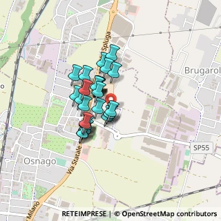 Mappa Via XXV Aprile, 23875 Osnago LC, Italia (0.29655)