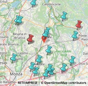 Mappa Via XXV Aprile, 23875 Osnago LC, Italia (9.571)