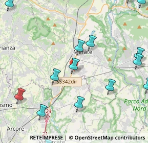 Mappa Via XXV Aprile, 23875 Osnago LC, Italia (6.5705)
