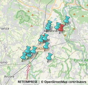 Mappa Via XXV Aprile, 23875 Osnago LC, Italia (2.85538)