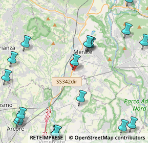 Mappa Via XXV Aprile, 23875 Osnago LC, Italia (6.323)