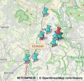 Mappa Via XXV Aprile, 23875 Osnago LC, Italia (2.83909)