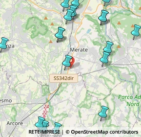 Mappa Via XXV Aprile, 23875 Osnago LC, Italia (5.7705)