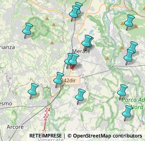 Mappa Via XXV Aprile, 23875 Osnago LC, Italia (4.454)