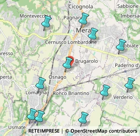 Mappa Via XXV Aprile, 23875 Osnago LC, Italia (2.74417)