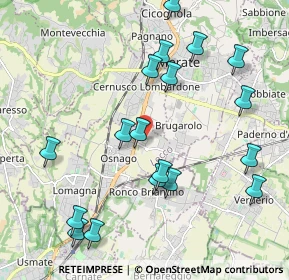 Mappa Via XXV Aprile, 23875 Osnago LC, Italia (2.24833)