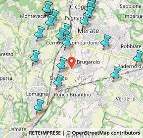 Mappa Via XXV Aprile, 23875 Osnago LC, Italia (2.387)