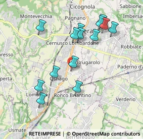 Mappa Via XXV Aprile, 23875 Osnago LC, Italia (1.93143)