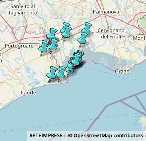 Mappa Via Tirolo, 33054 Lignano Sabbiadoro UD, Italia (7.5875)