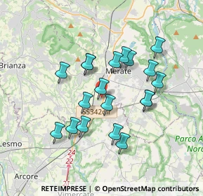 Mappa Via Bellini, 23875 Osnago LC, Italia (3.10895)