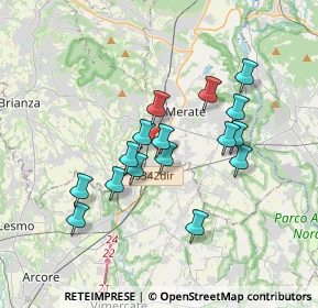 Mappa Via Bellini, 23875 Osnago LC, Italia (3.03188)