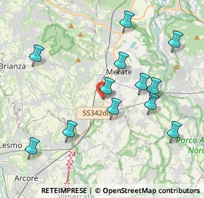 Mappa Via Bellini, 23875 Osnago LC, Italia (4.09)