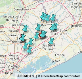 Mappa Via Don Carlo Giacomin, 31050 Zenson di Piave TV, Italia (10.5505)