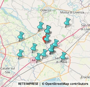 Mappa Via Don Carlo Giacomin, 31050 Zenson di Piave TV, Italia (5.53429)