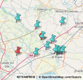 Mappa Via Don Carlo Giacomin, 31050 Zenson di Piave TV, Italia (6.92333)