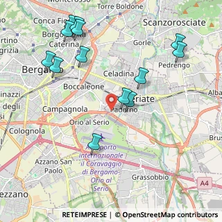 Mappa Via Arno, 24068 Seriate BG, Italia (2.35846)