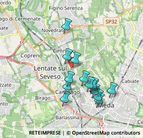 Mappa Via Giovanni Cimabue, 20823 Lentate sul Seveso MB, Italia (1.60071)