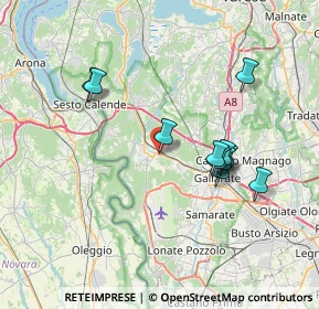 Mappa Loc Tre Piante, 21019 Somma Lombardo VA, Italia (6.62909)