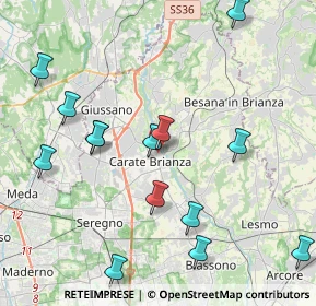 Mappa Via Alessandro Volta, 20841 Carate Brianza MB, Italia (4.63357)