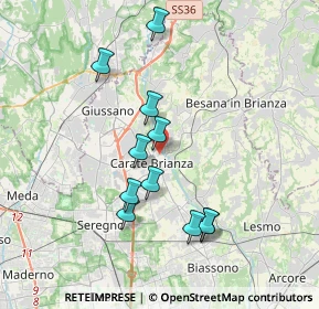 Mappa Via Alessandro Volta, 20841 Carate Brianza MB, Italia (3.38273)