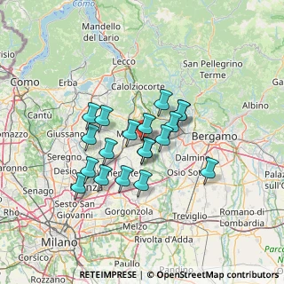 Mappa Via Guglielmo Marconi, 23877 Paderno d'Adda LC, Italia (10.57789)