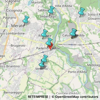 Mappa Via Guglielmo Marconi, 23877 Paderno d'Adda LC, Italia (2.03909)