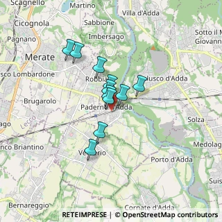 Mappa Via Guglielmo Marconi, 23877 Paderno d'Adda LC, Italia (1.15364)