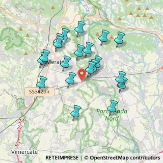 Mappa Via Guglielmo Marconi, 23877 Paderno d'Adda LC, Italia (3.4665)