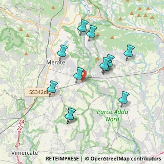 Mappa Via Guglielmo Marconi, 23877 Paderno d'Adda LC, Italia (3.6025)