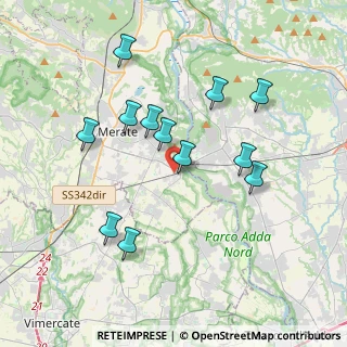 Mappa Via Guglielmo Marconi, 23877 Paderno d'Adda LC, Italia (3.5775)