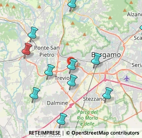 Mappa Via G. Falcone, 24048 Treviolo BG, Italia (5.04583)