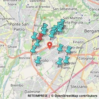 Mappa Via G. Falcone, 24048 Treviolo BG, Italia (1.486)