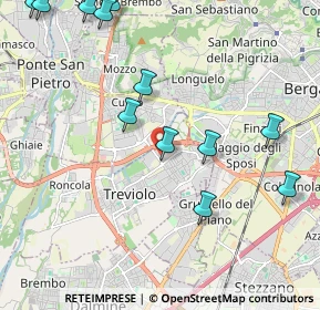 Mappa Via G. Falcone, 24048 Treviolo BG, Italia (2.56167)