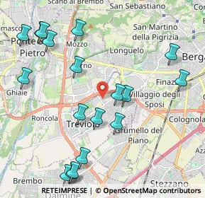 Mappa Via G. Falcone, 24048 Treviolo BG, Italia (2.44444)