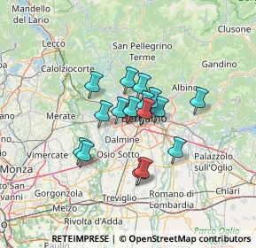 Mappa Via G. Falcone, 24048 Treviolo BG, Italia (9.04688)