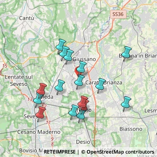 Mappa Via Frencesco Petrarca, 20833 Giussano MB, Italia (3.77938)