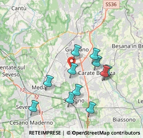 Mappa Via Francesco Petrarca, 20833 Giussano MB, Italia (3.42)