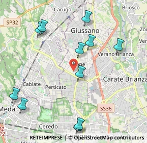 Mappa Via Frencesco Petrarca, 20833 Giussano MB, Italia (2.39727)