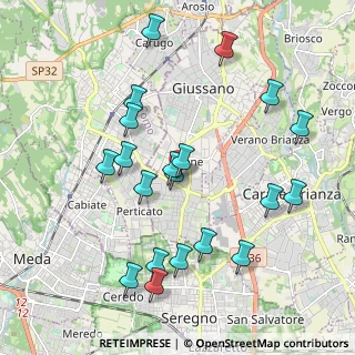 Mappa Via Frencesco Petrarca, 20833 Giussano MB, Italia (2.07)