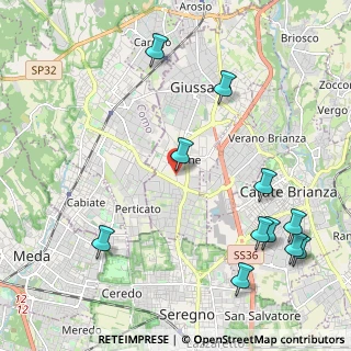 Mappa Via Frencesco Petrarca, 20833 Giussano MB, Italia (2.63545)