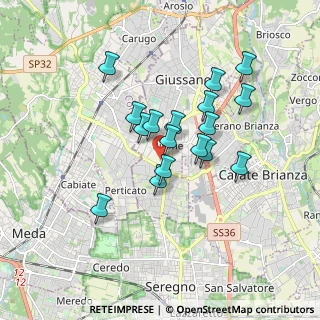 Mappa Via Frencesco Petrarca, 20833 Giussano MB, Italia (1.41588)