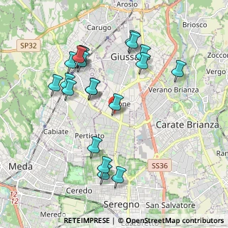 Mappa Via Francesco Petrarca, 20833 Giussano MB, Italia (2.0155)