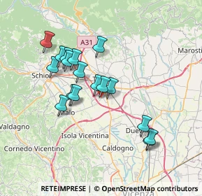 Mappa Via del Rosario, 36016 Thiene VI, Italia (6.29706)