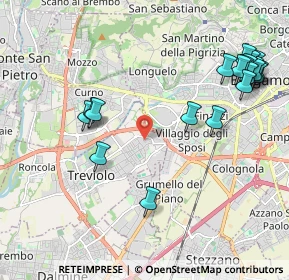 Mappa Via Madre Teresa di Calcutta, 24048 Treviolo BG, Italia (2.4985)