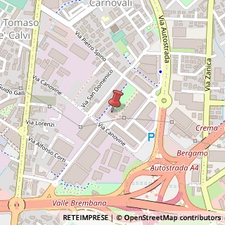 Mappa Via delle Canovine, 46, 24126 Bergamo, Bergamo (Lombardia)