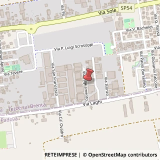 Mappa Via tagliamento 4, 36056 Tezze sul Brenta, Vicenza (Veneto)