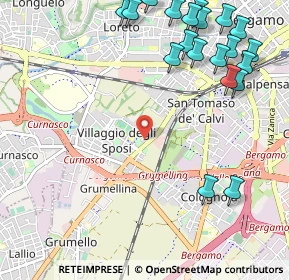 Mappa 24127 Bergamo BG, Italia (1.4305)