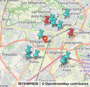 Mappa 24127 Bergamo BG, Italia (1.89692)